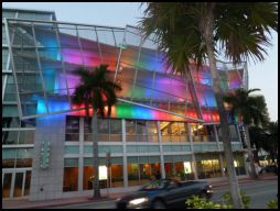 South Beach lighted building